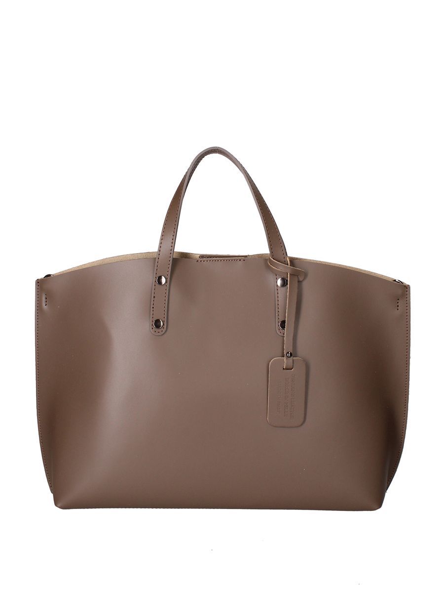 Minimalistische Ledertasche mit Anhänger