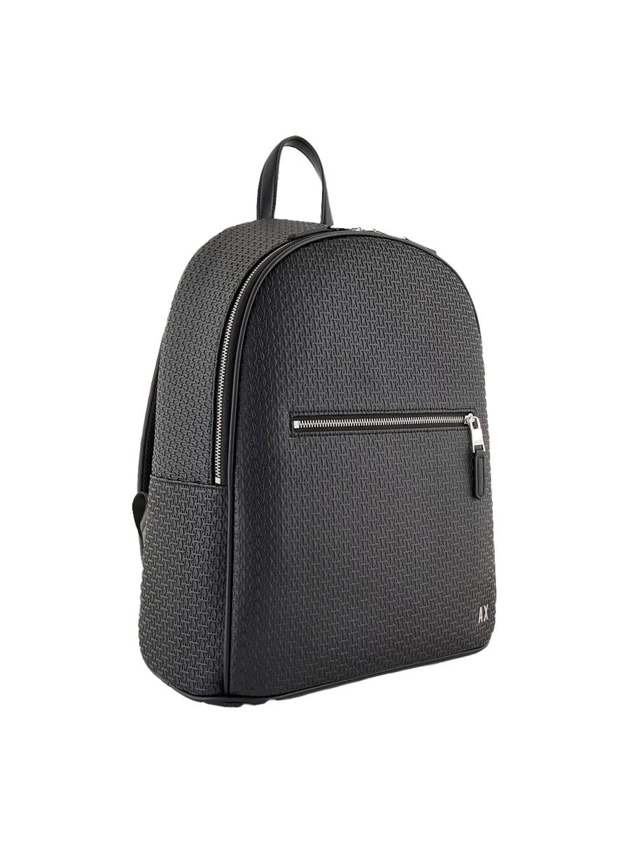 Strukturierter Monogramm-Rucksack mit Reißverschluss