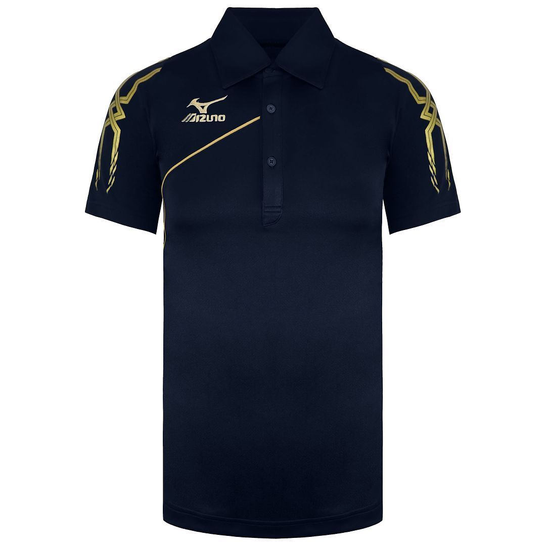 Marineblaues Performance-Poloshirt