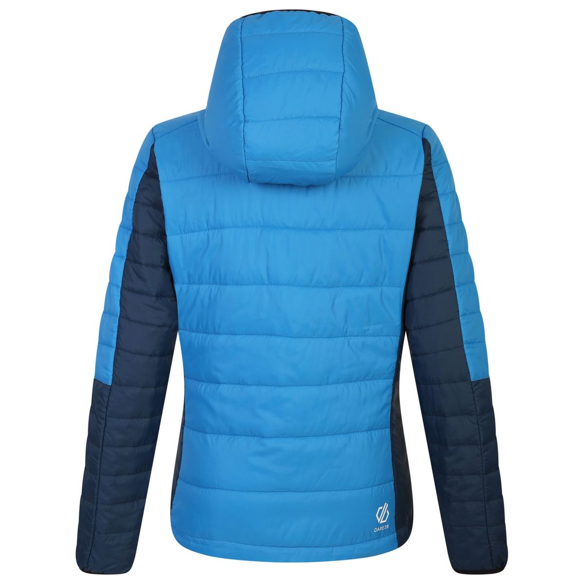 Gesteppte Kapuzenjacke im Colorblock-Design
