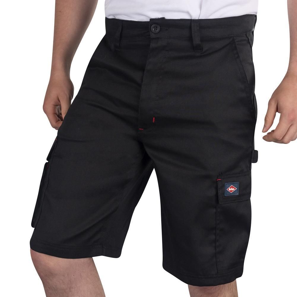 Lee Cooper - "Classic" Cargo-Shorts für Herren (Schwarz)