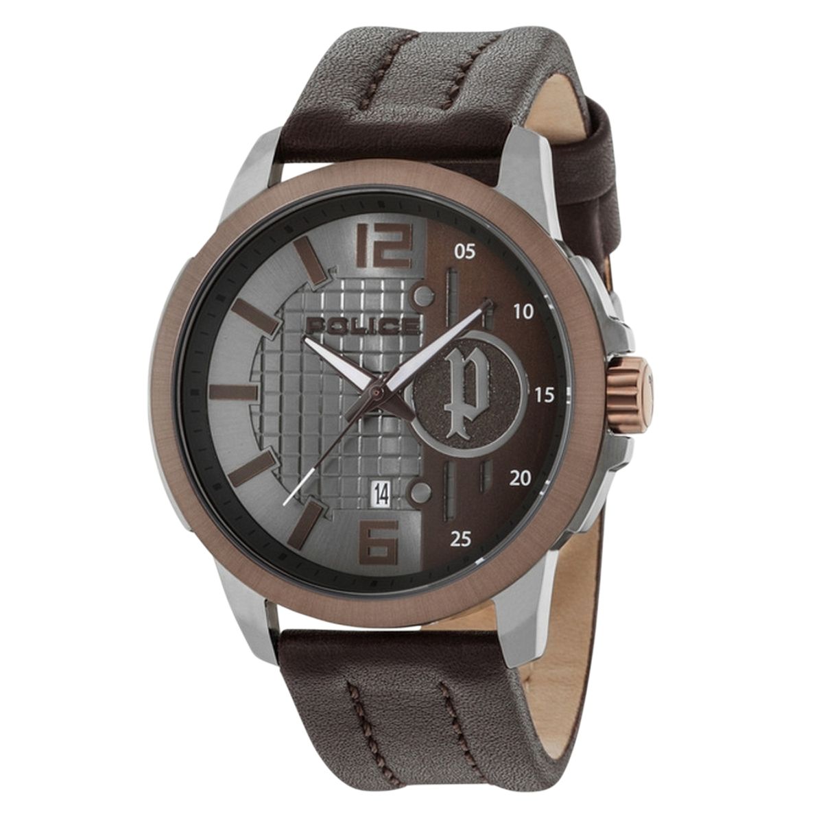 Herrenuhr Bronze und Gunmetal