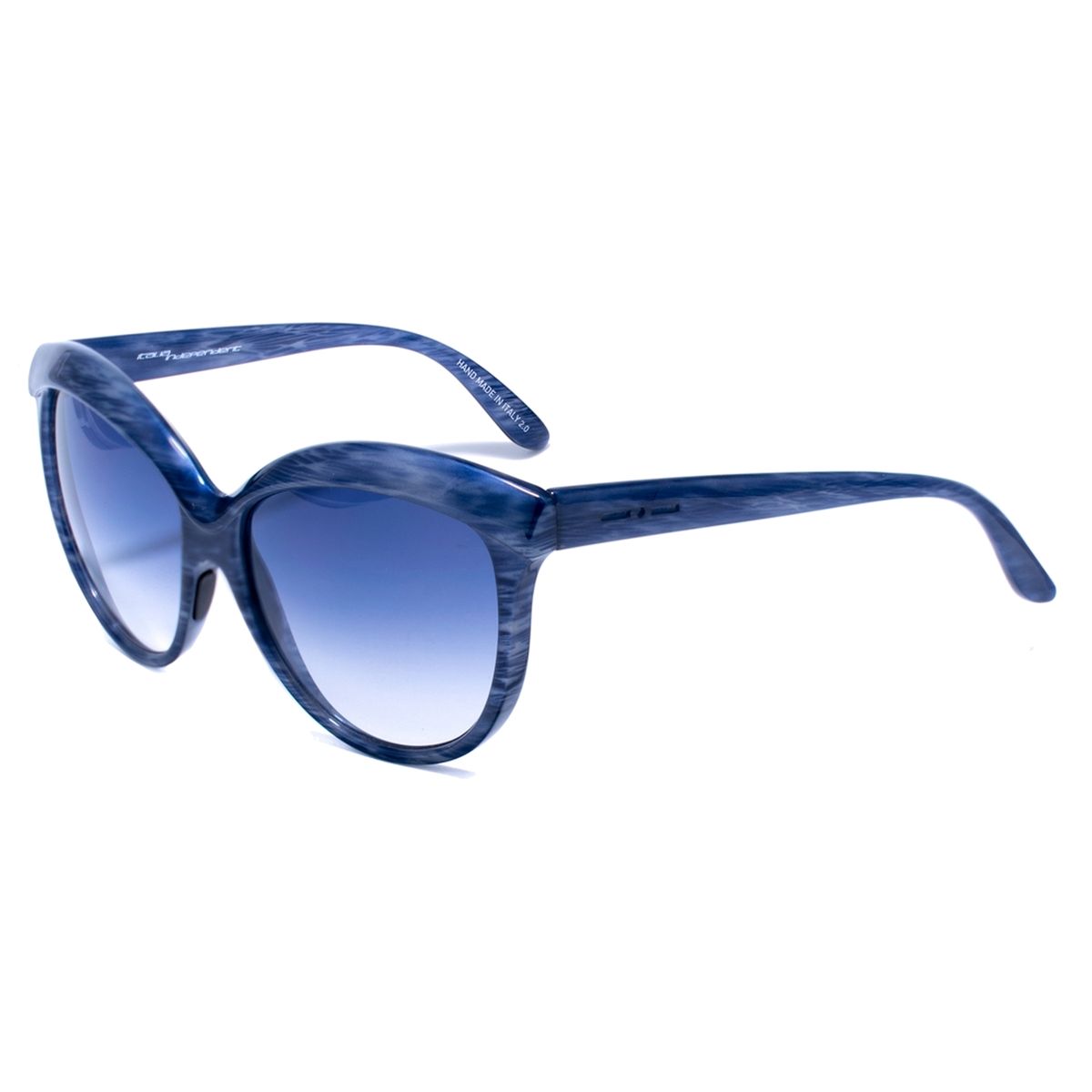Blaue Gradient Acetat Cat-Eye Sonnenbrille