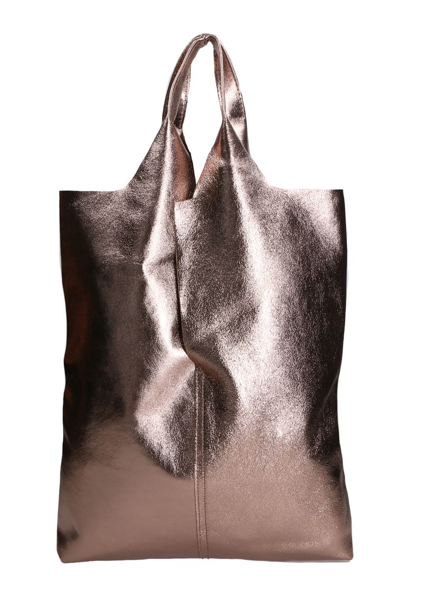 Metallic Hobo-Tasche aus Leder