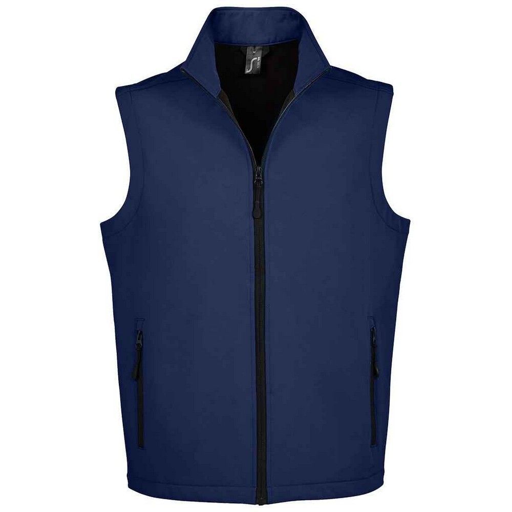 Navy Softshell Weste mit Reißverschluss