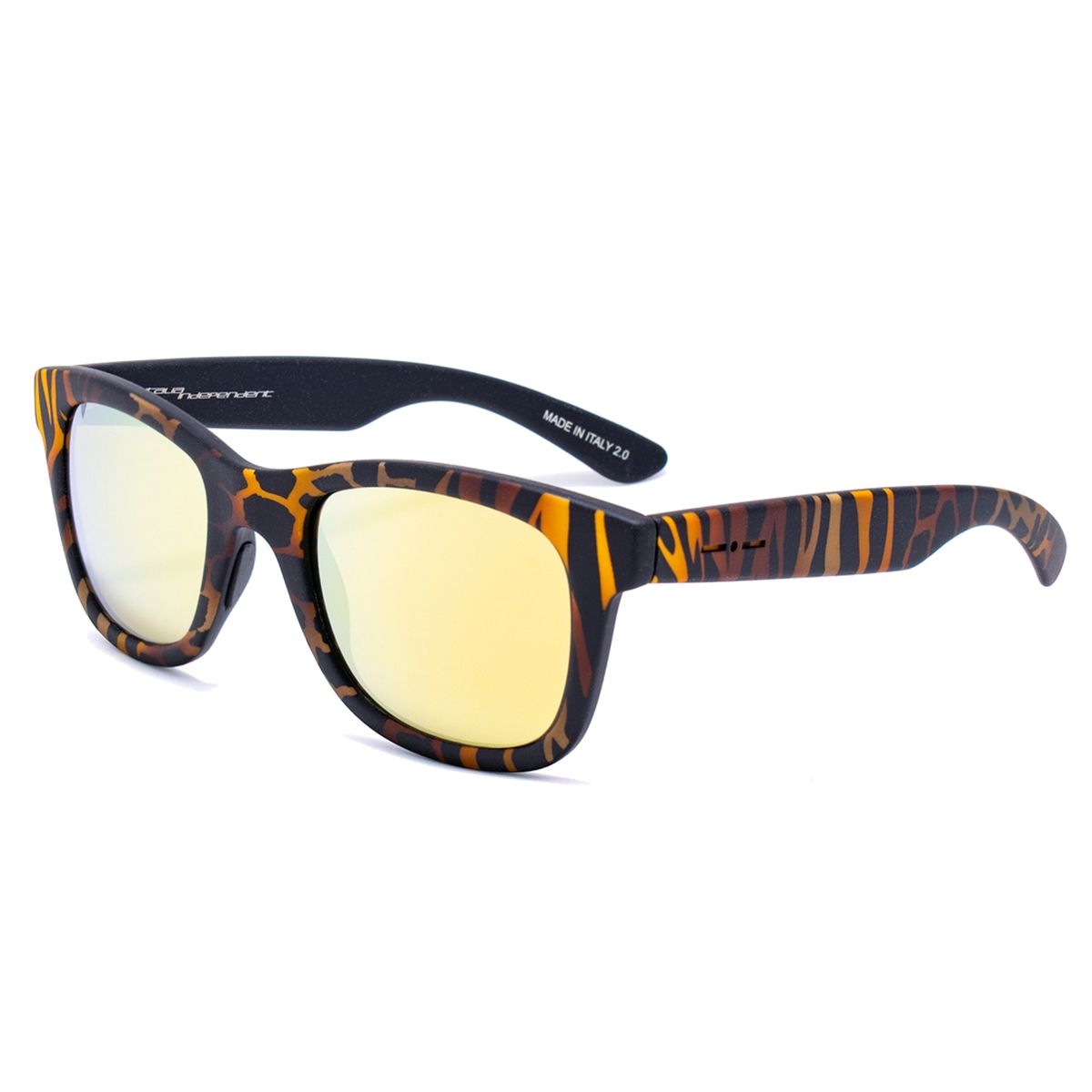 Gemusterte blaue Acetat Unisex Sonnenbrille