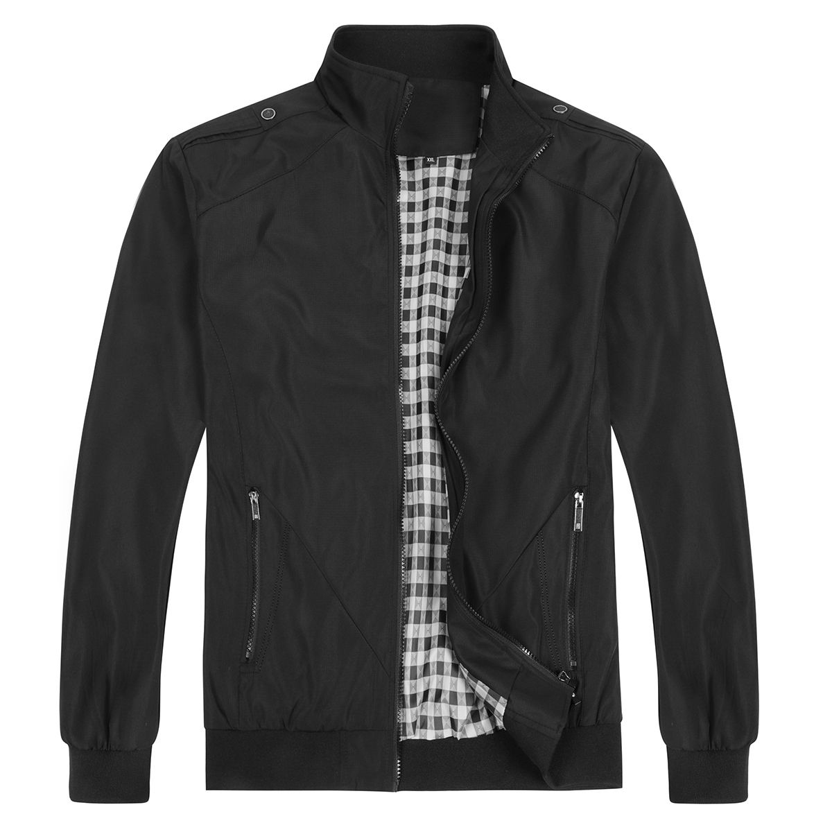Herren Leichtgewicht Jacke mit Stehkragen