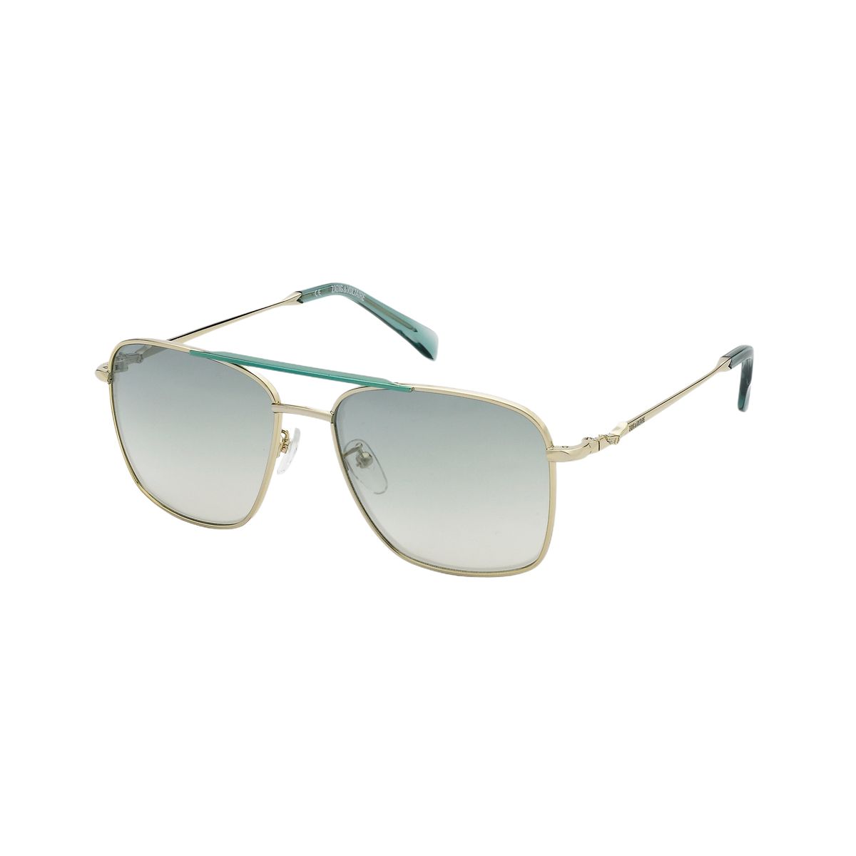 Quadratische Aviator-Sonnenbrille aus Metall