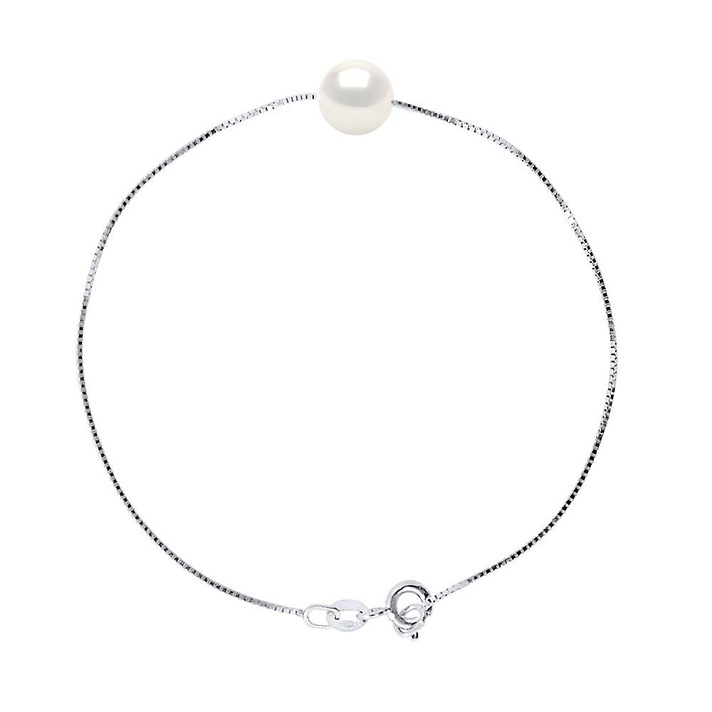 Elegantes Süßwasserperlen Kettenarmband