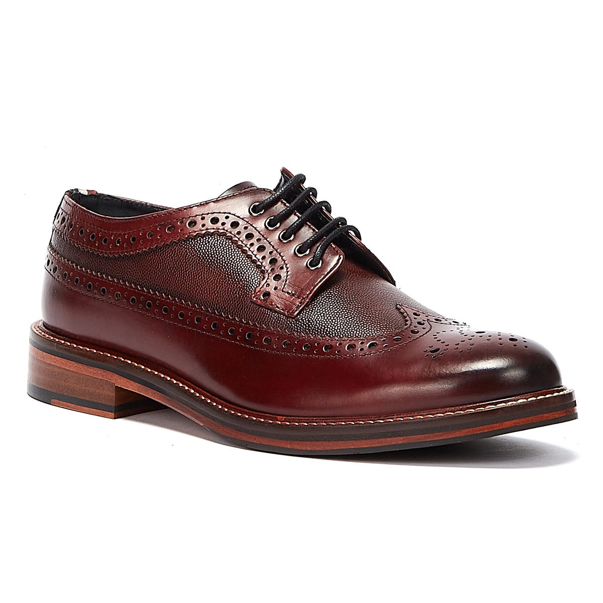 Klassische Wingtip-Brogue-Derbyschuhe