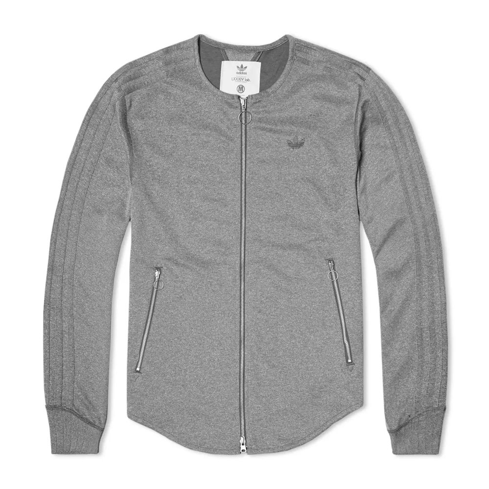 Herren Graue Trainingsjacke mit Streifen