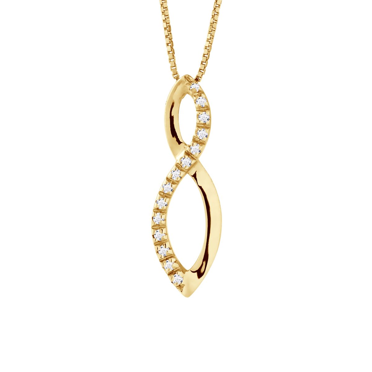 Gestufte Marquise Halskette mit Diamanten