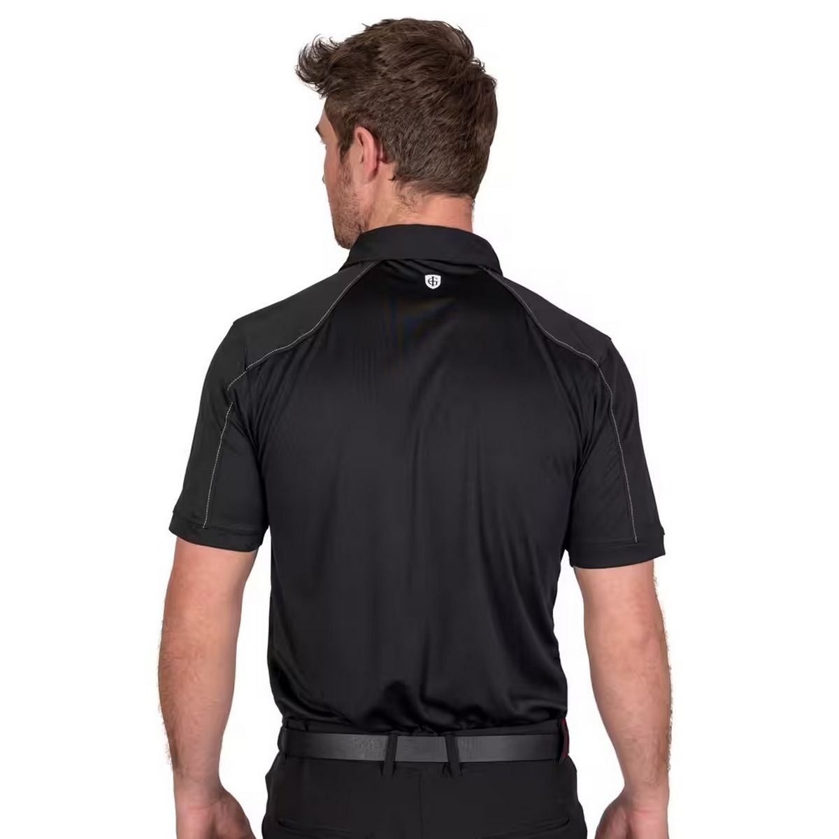 Performance-Poloshirt mit Kontrastnähten