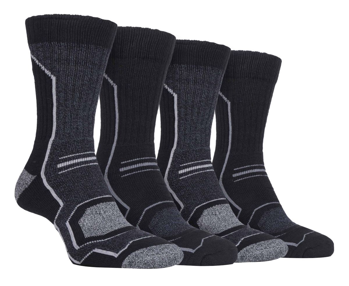 Herren leichte Wander-Socken mit Polsterung 4er-Pack