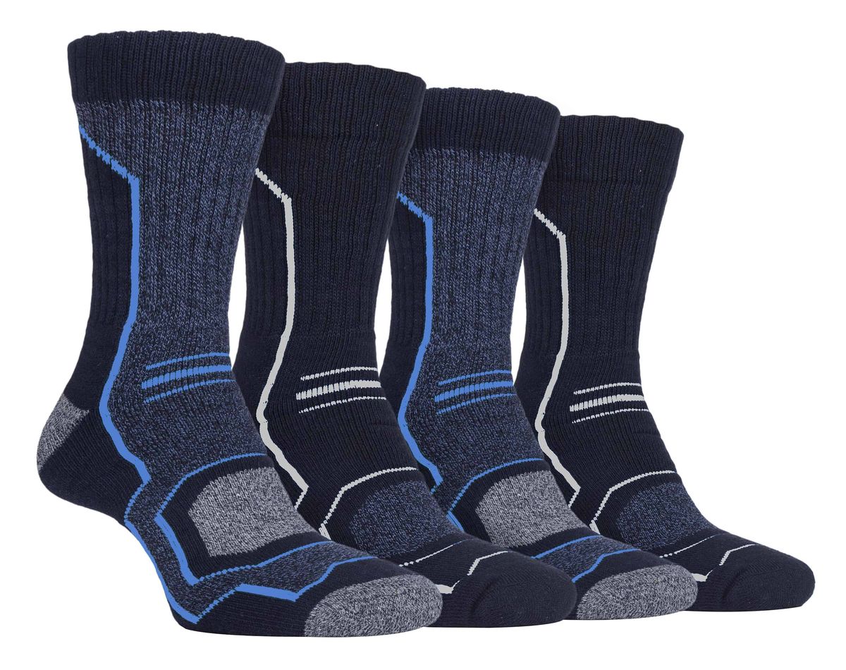Herren leichte Wander-Socken mit Polsterung 4er-Pack