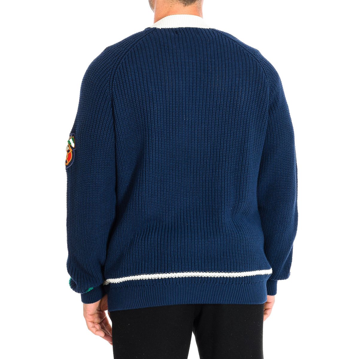 Strick-Cardigan mit Kontrast-Details