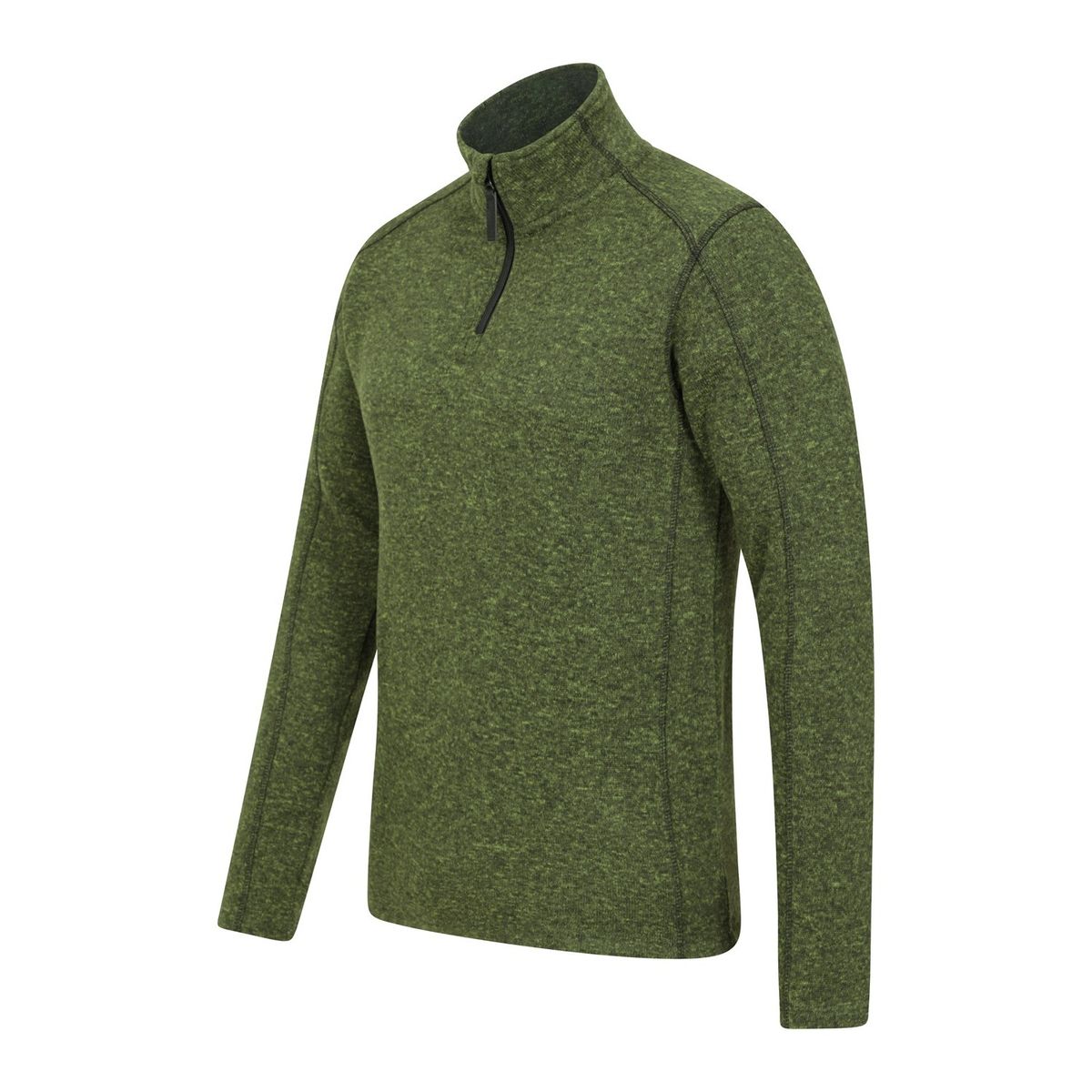 Fleecepullover mit halbem Reißverschluss
