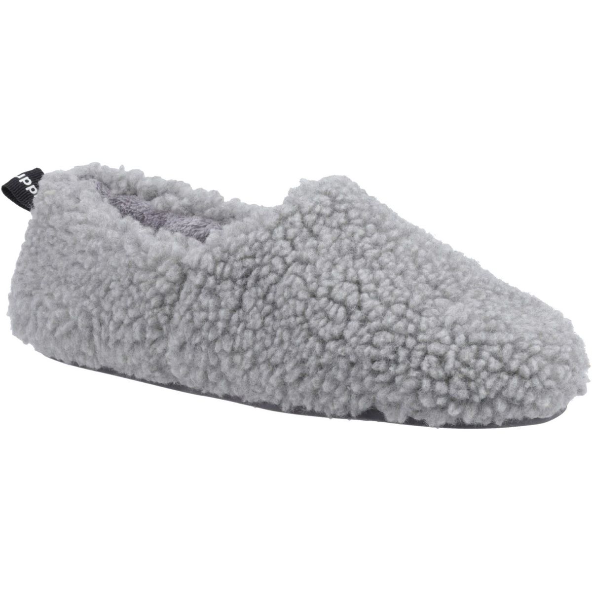 Hush Puppies Emily Kunstfell Damen Grau Hausschuhe