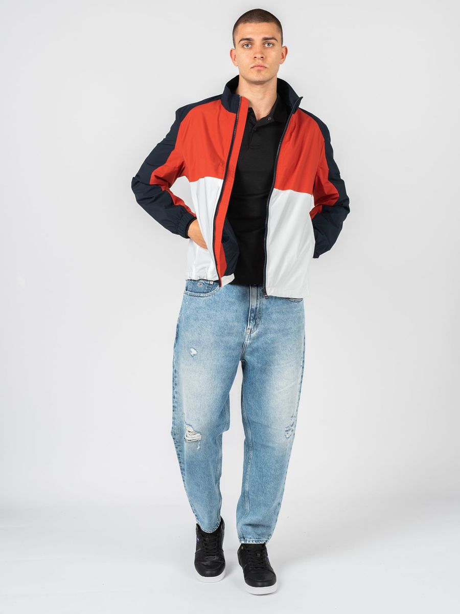 Windbreaker-Jacke im Color-Block-Design