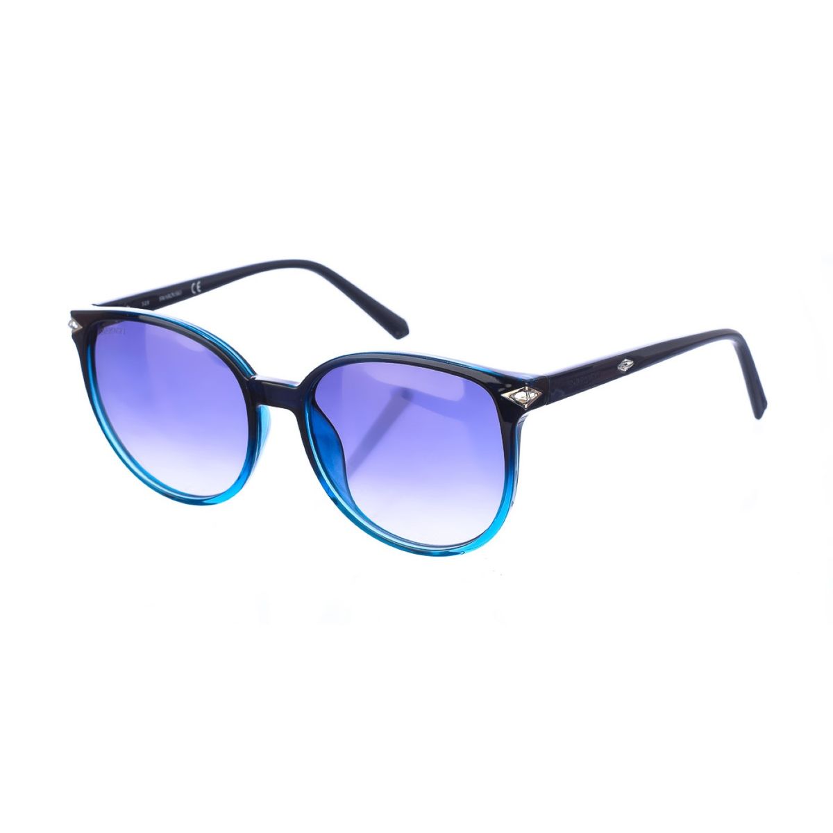 Ovale Acetatrahmen-Sonnenbrille