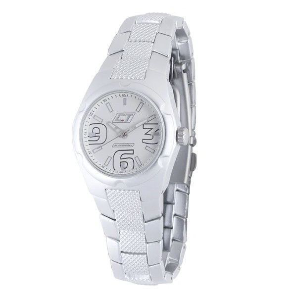 Chronotech silberne Edelstahluhr