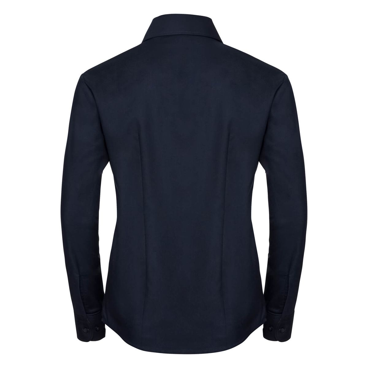 Tailliertes Langarm-Oxford-Hemd