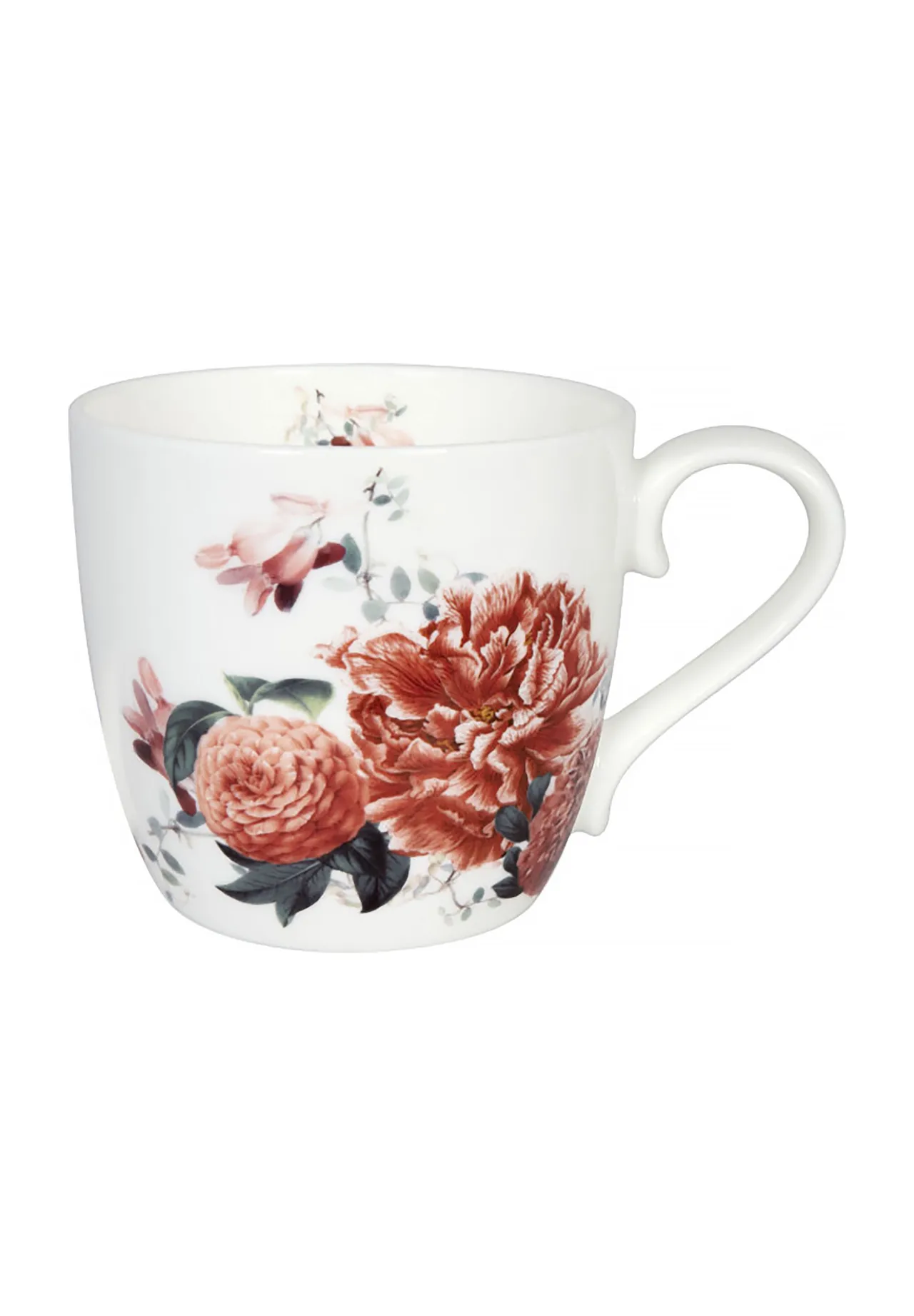 KÖNITZ Tasse "Gardening Red Poeny", Porzellan, 425 ml, mehrfarbig