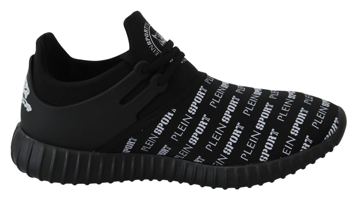 Plein Sport Herren Schwarz Polyester Runner Henry Turnschuhe Schuhe