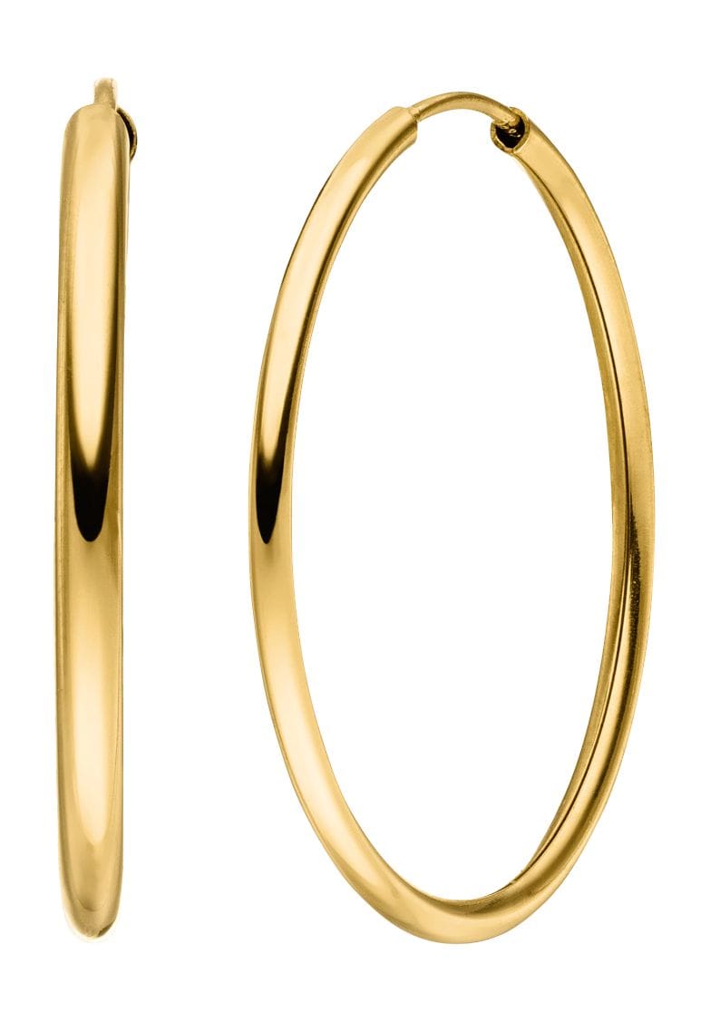 Klassische, vergoldete Creolen