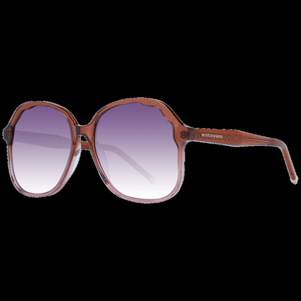 Übergroße Sonnenbrille mit Schmetterlingsrahmen
