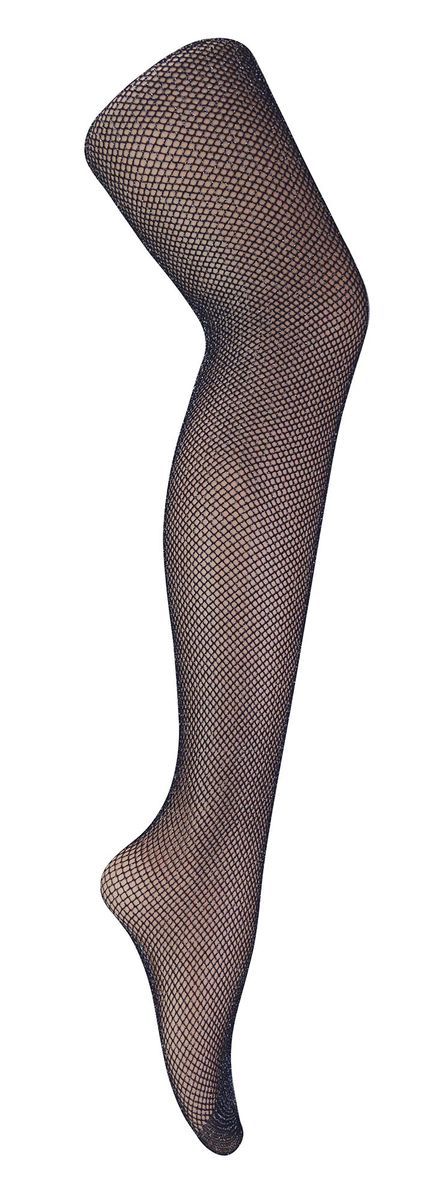 Netzstrumpfhose für Frauen mit Glitzer | Sock Snob | Glänzend | Hohe Taille - Silber