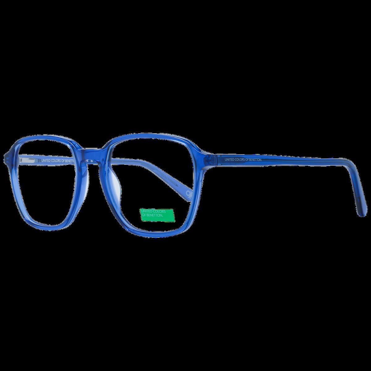 Blaue geometrische Vollrandbrille