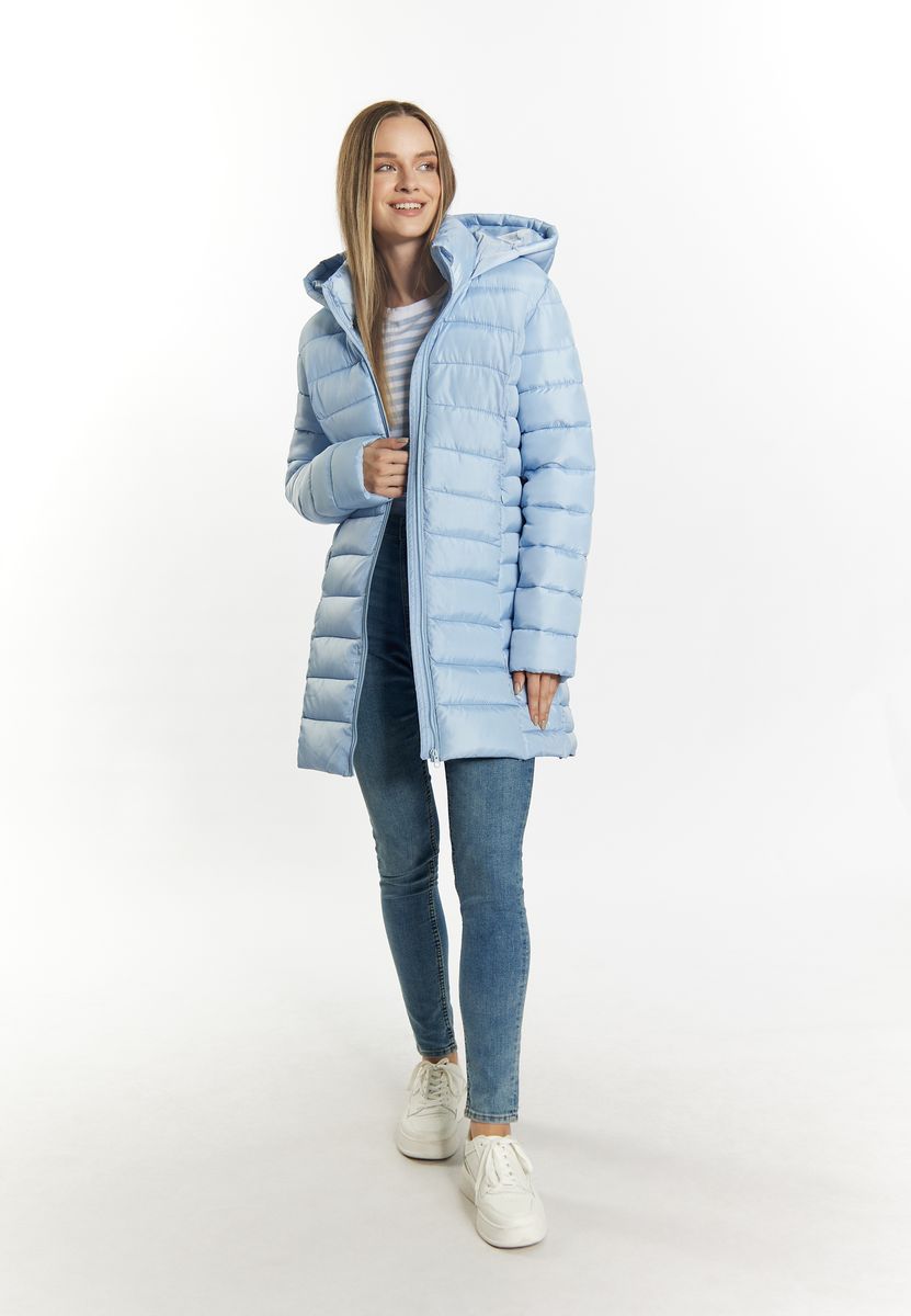 Schimmernder Wattierter Parka mit Kapuze