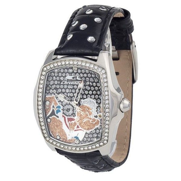 Chronotech Quarzuhr aus Leder für Damen