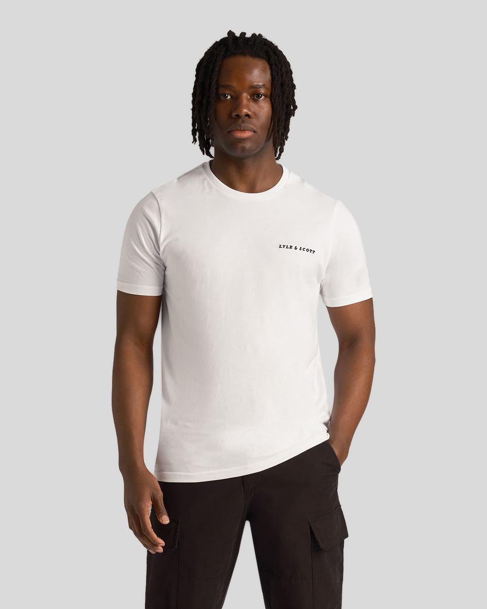 Herren T-Shirt mit Logo-Stickerei