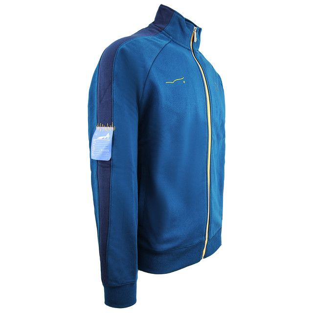 Retro-Trainingsjacke mit Trichterkragen