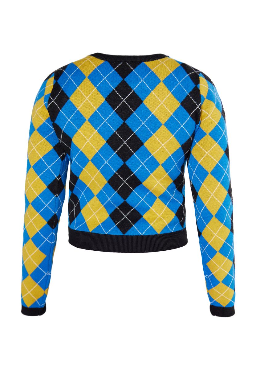 Strickpullover mit klassischem Argyle-Muster