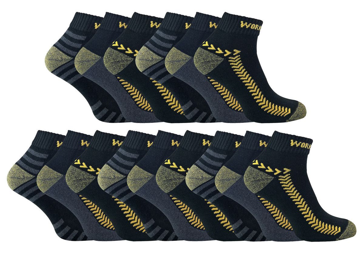 15 Paar Multipack Herren-Knöchelsocken | Low Cut Short Work Socks - 15 Paare