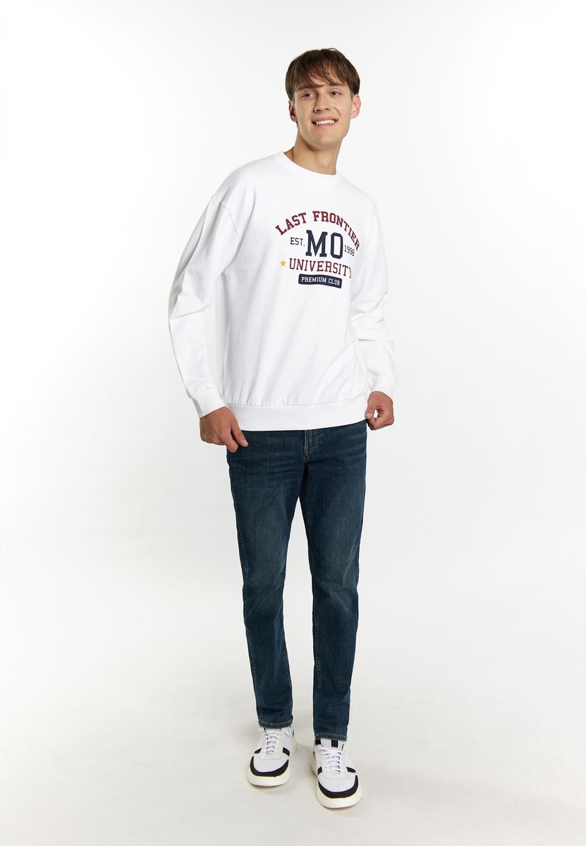 Grafik-Sweatshirt im Varsity-Stil aus Baumwolle