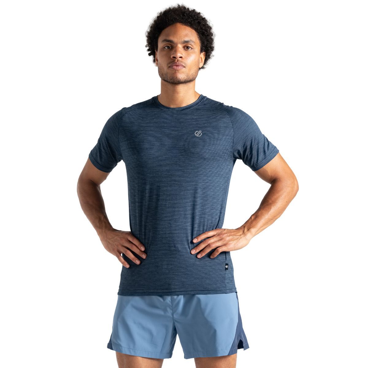 Herren meliertes Performance T-Shirt