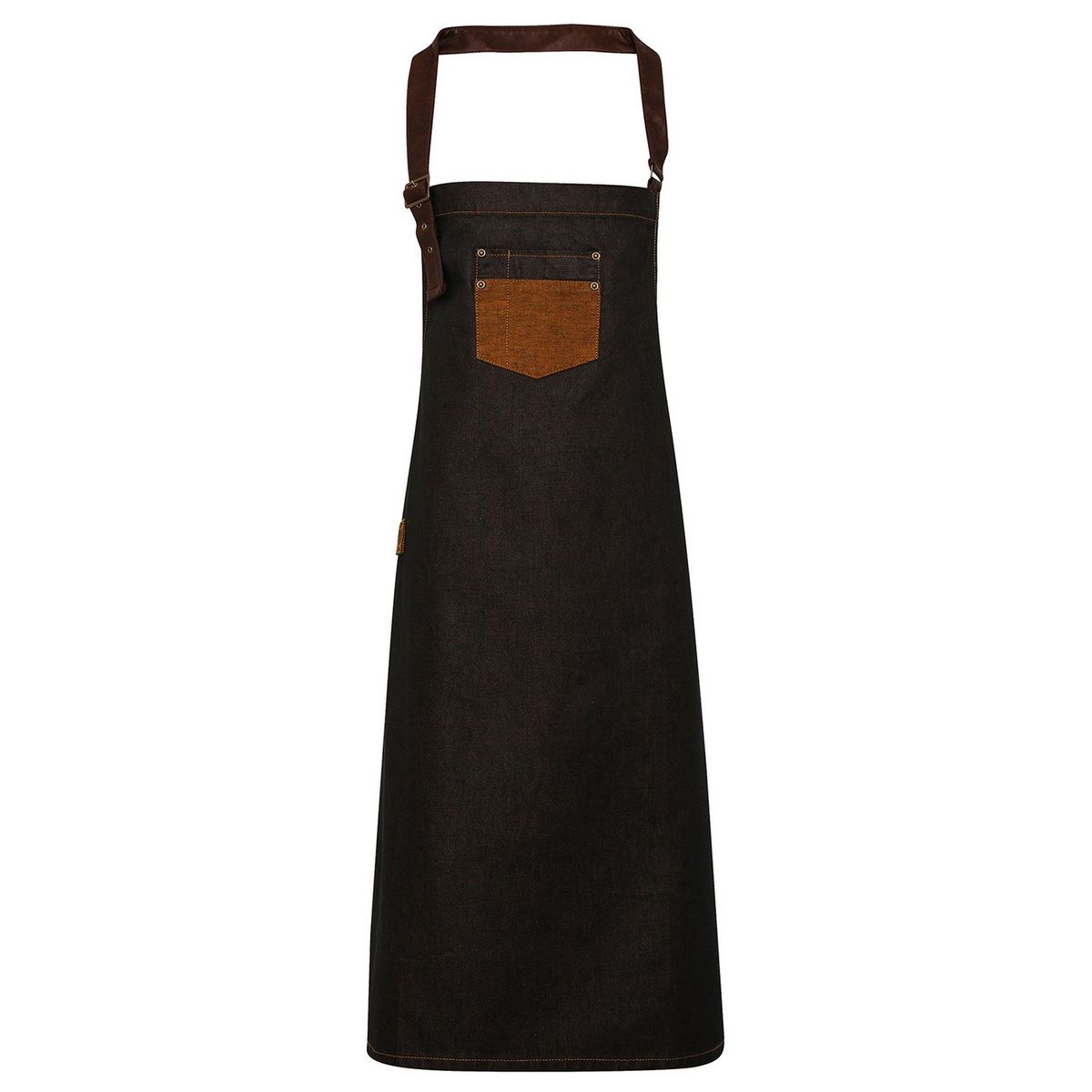 Denim-Latzschürze mit Tasche