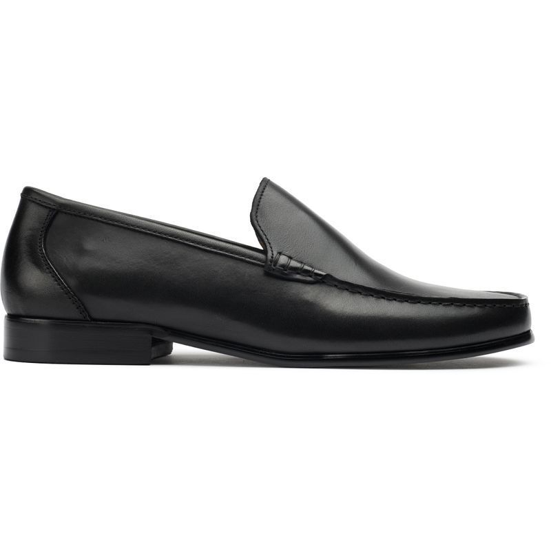 Klassische schwarze Penny Loafer aus Leder