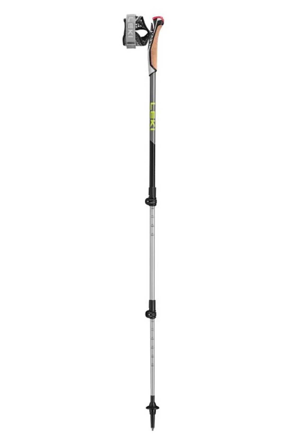 LEKI Nordic Walking Stöcke "Traveller", verstellbar, schwarz|grau, OneSize