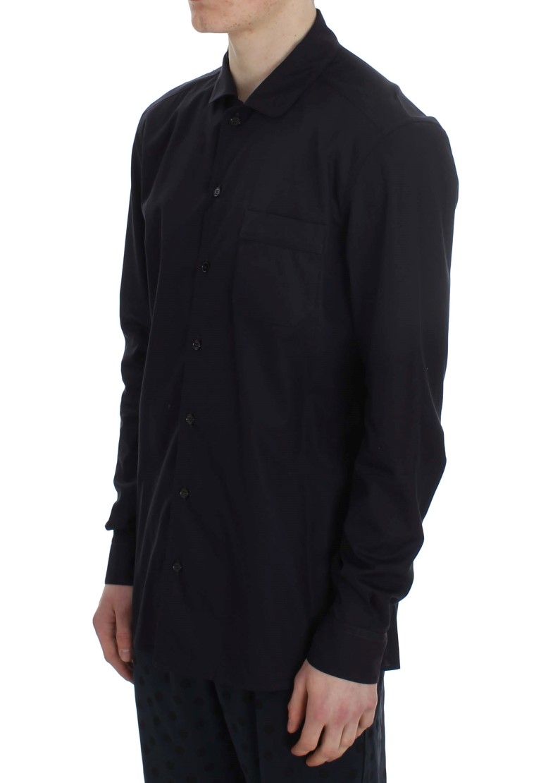 Gestreiftes Baumwoll-Loungewear-Hemd