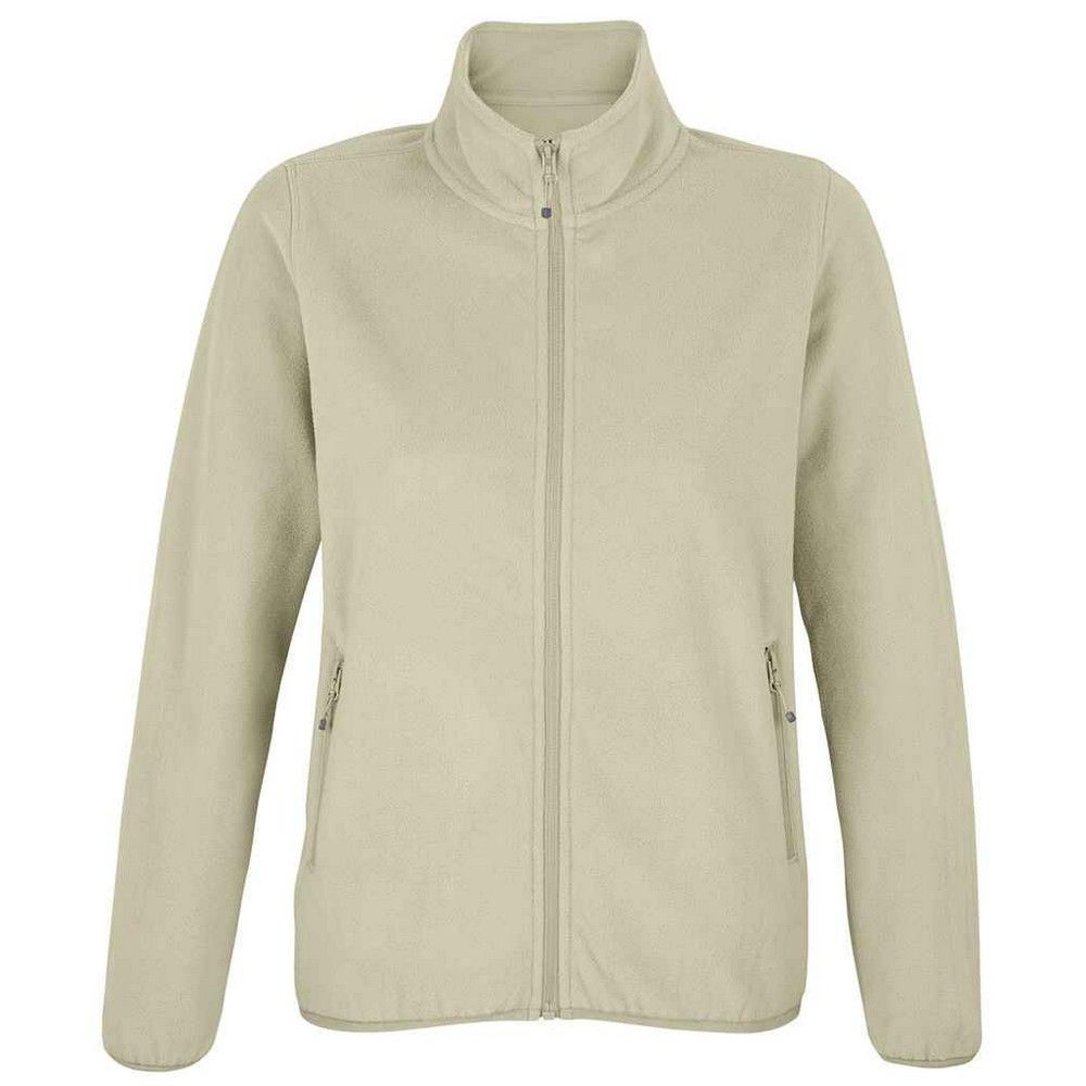 Klassische Fleecejacke mit durchgehendem Reißverschluss