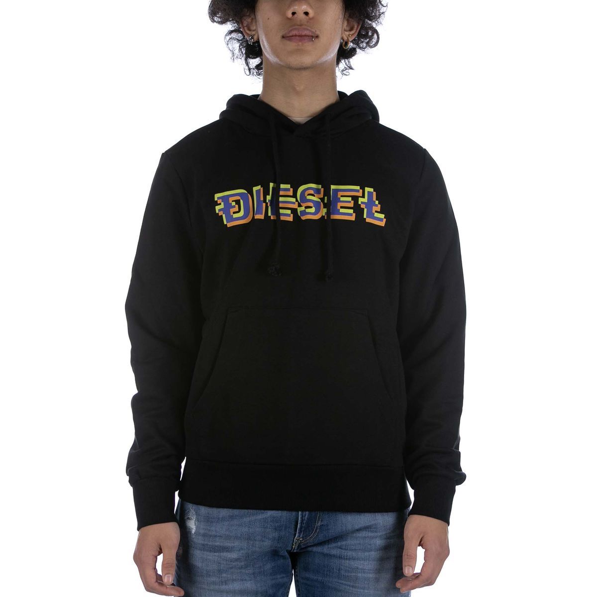 Lässiger Fleece-Hoodie mit Logo-Print