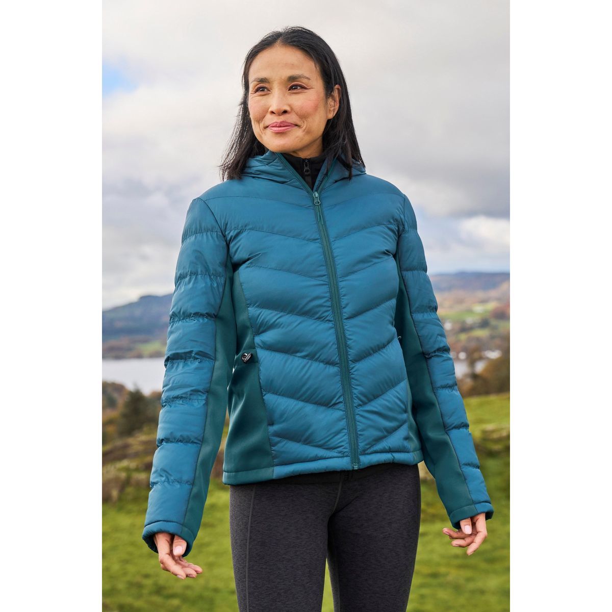 Wattierte Softshelljacke für Damen