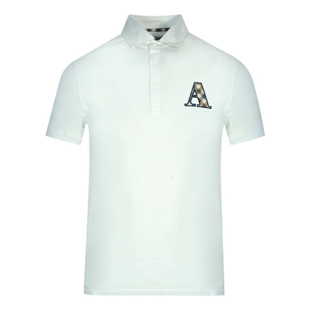 Kurzarm Poloshirt mit Logo-Applikation