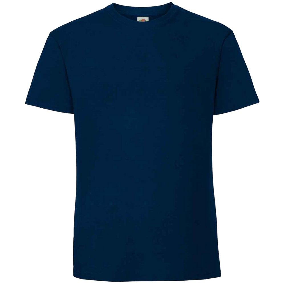 Premium Unifarbenes T-Shirt mit Rundhalsausschnitt