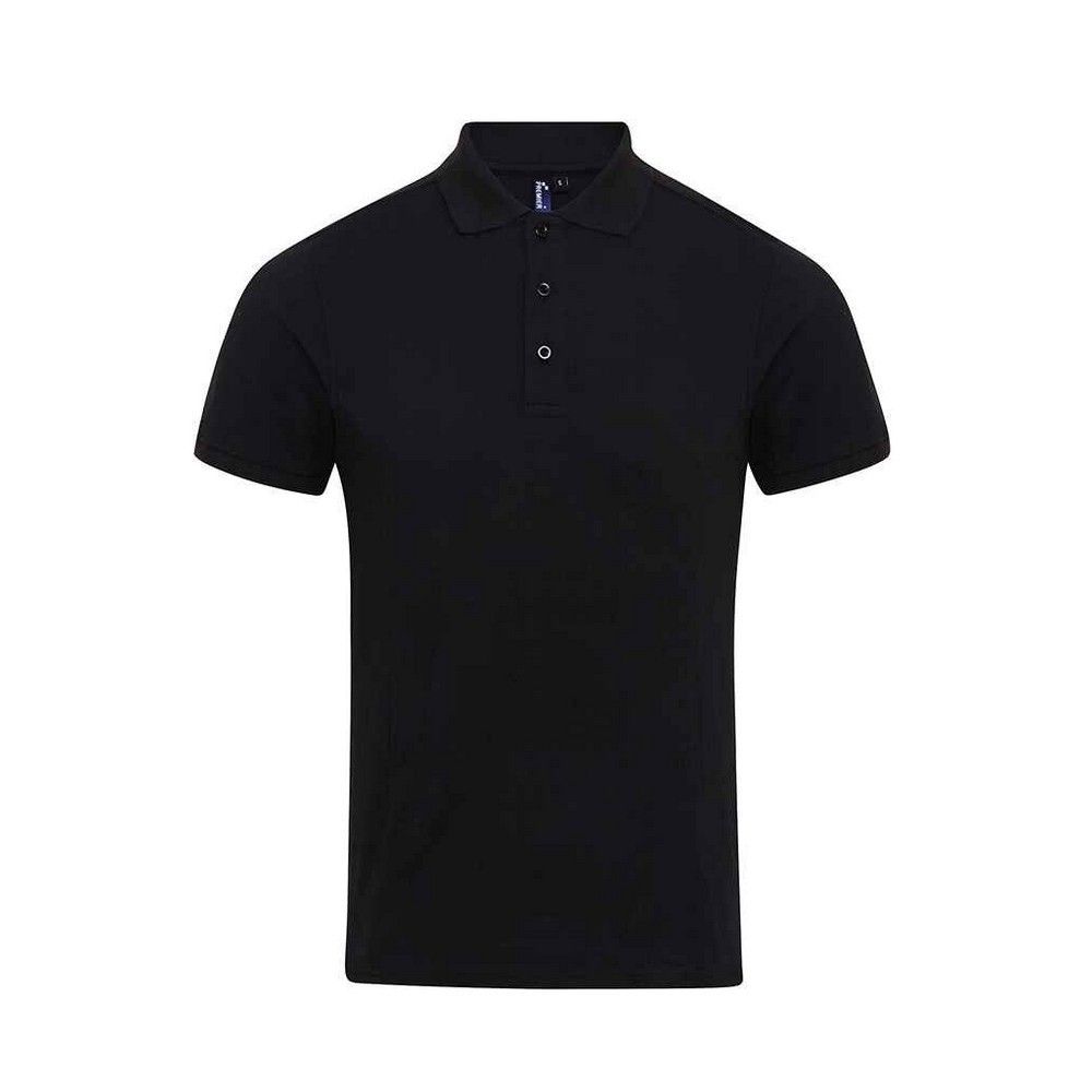 Premier Herren Coolchecker Plus Pique Polo T-Shirt (Schwarz)